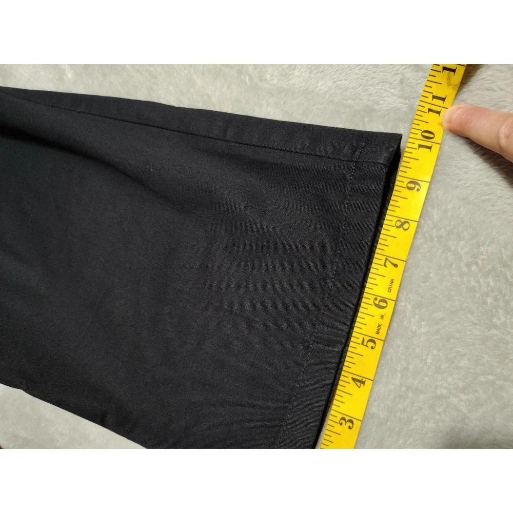 St John's Bay Khaki Pants Men 46x29 Black Office Classic Preppy College
